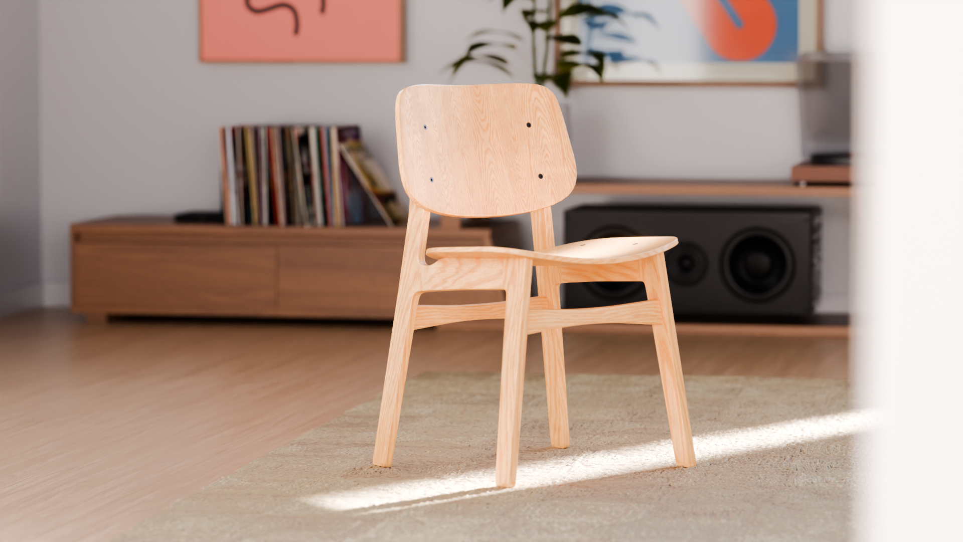 Modern Chair in custom environment